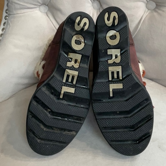 Sorel Brown Wedge Winter Boots Size 6.5 - Picture 8 of 8